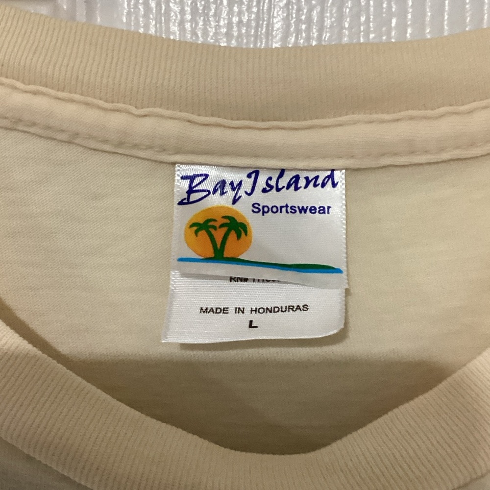 Bay Island Cream Sportswear Tee - Picture 2 of 2